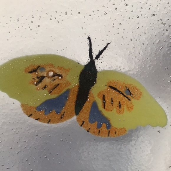 Wm McGrath Fused Glass 10" x 10" Platter - Picture 6 of 13